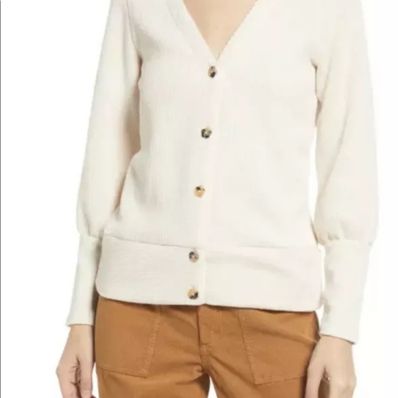 Madewell Cream Cardigan Sweater - Picture 2 of 10